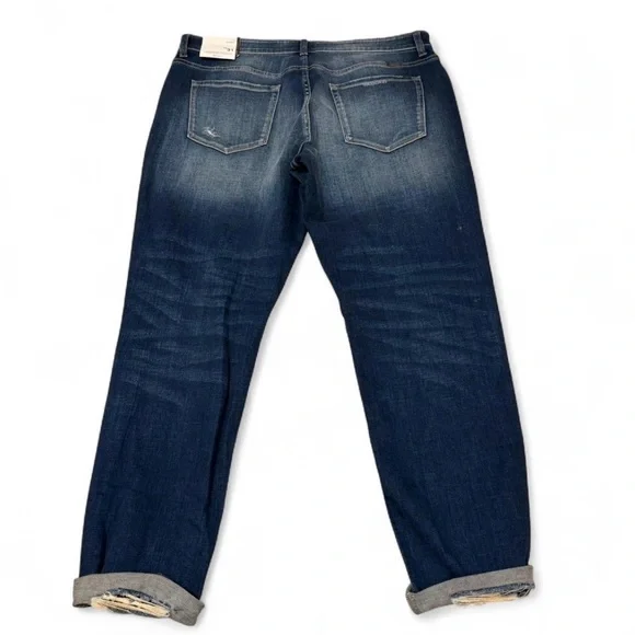 KanCan Alena Mid Rise Slim Boyfriend Jeans Women’s 15/31 Distressed Straight - Picture 4 of 7